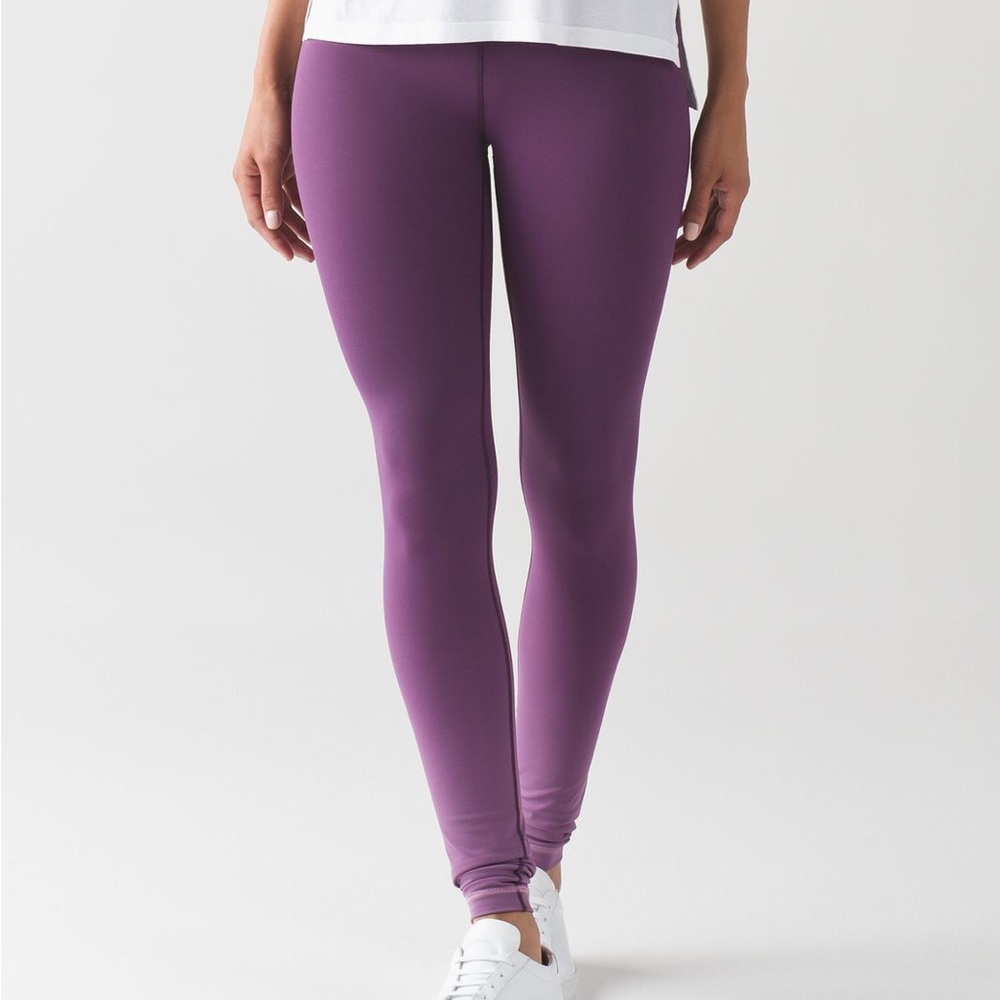 Lululemon Wunder Under Pant (Hi-Rise) Ombre Darkest Magenta - Picture 2 of 12